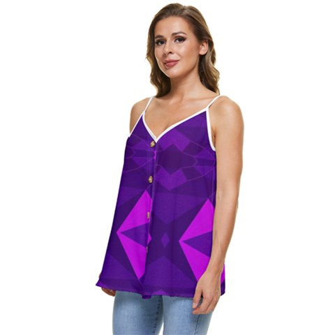 Casual Spaghetti Strap Chiffon Top 