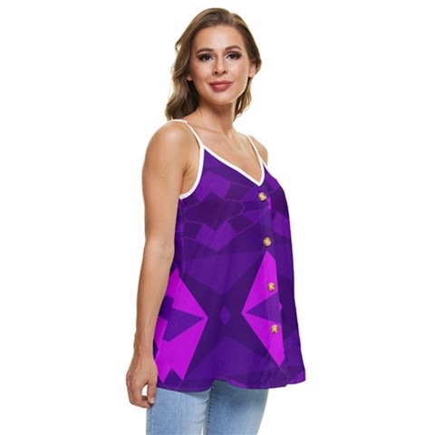Casual Spaghetti Strap Chiffon Top 