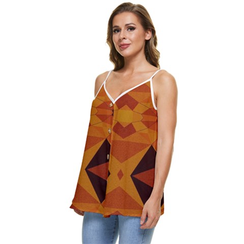 Casual Spaghetti Strap Chiffon Top 