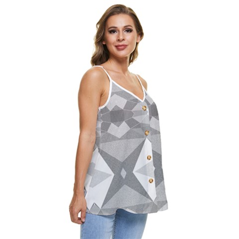 Casual Spaghetti Strap Chiffon Top 