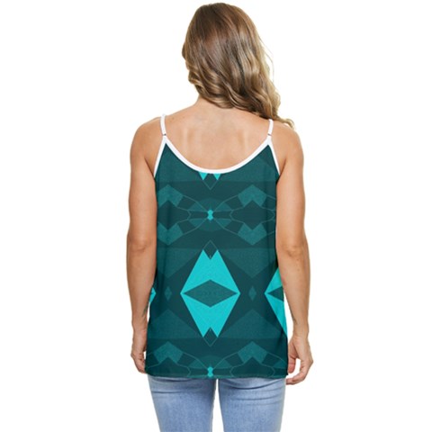Casual Spaghetti Strap Chiffon Top 