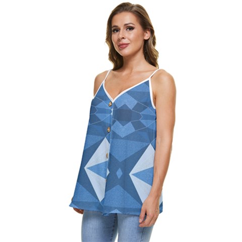 Casual Spaghetti Strap Chiffon Top 