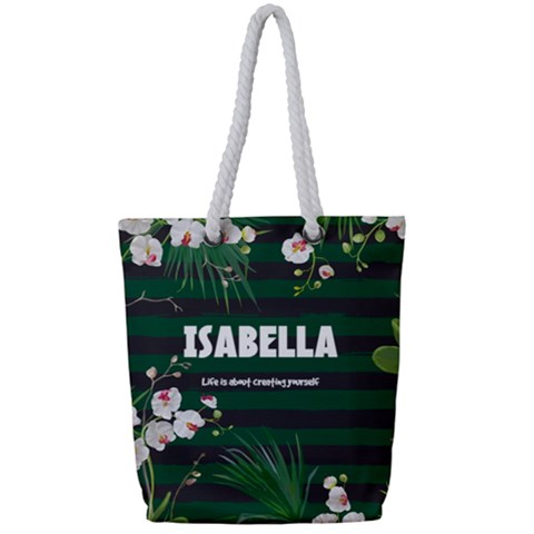 Full Print Rope Handle Tote (Small) 