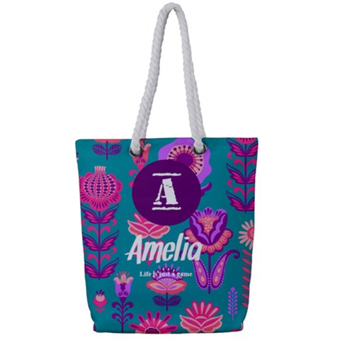 Full Print Rope Handle Tote (Small) 