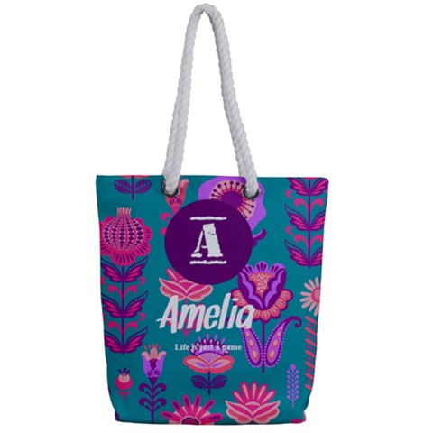 Full Print Rope Handle Tote (Small) 