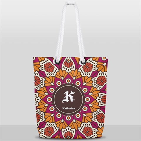 Full Print Rope Handle Tote (Small) 