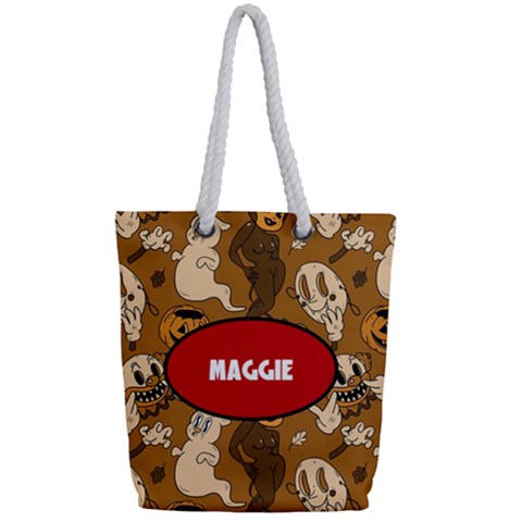 Full Print Rope Handle Tote (Small) 