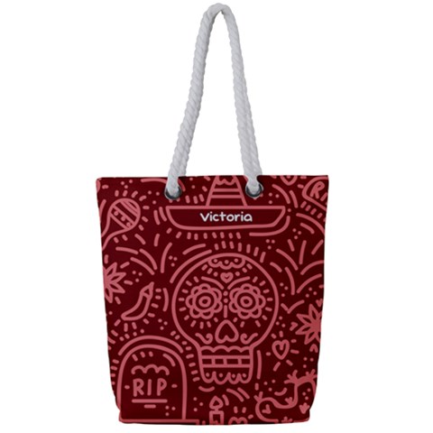 Full Print Rope Handle Tote (Small) 