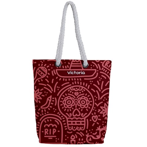 Full Print Rope Handle Tote (Small) 