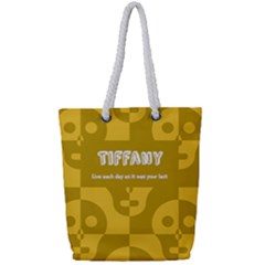 Skull Pattern - Full Print Rope Handle Tote (Small)