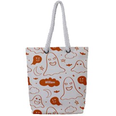 Halloween Pattern - Full Print Rope Handle Tote (Small)