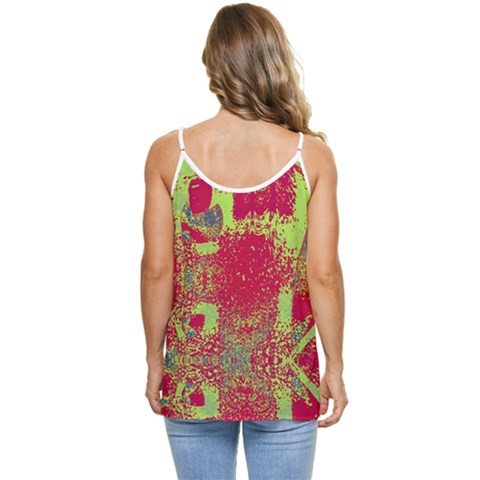 Casual Spaghetti Strap Chiffon Top 