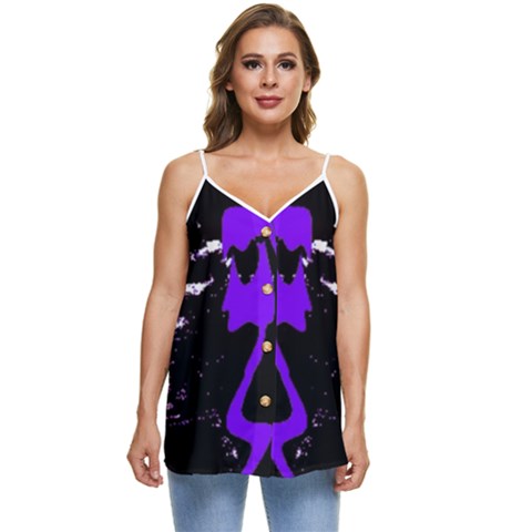 Casual Spaghetti Strap Chiffon Top 