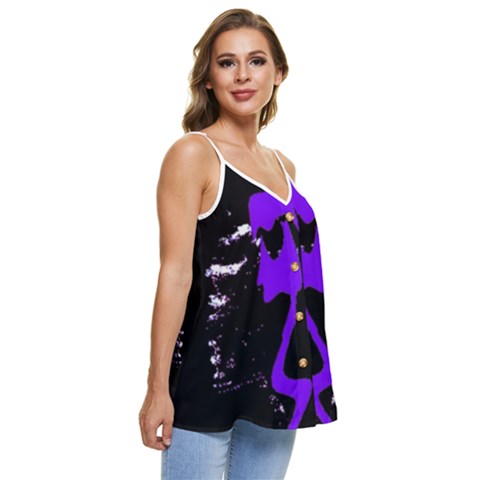 Casual Spaghetti Strap Chiffon Top 