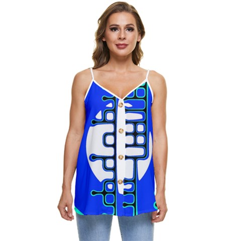 Casual Spaghetti Strap Chiffon Top 