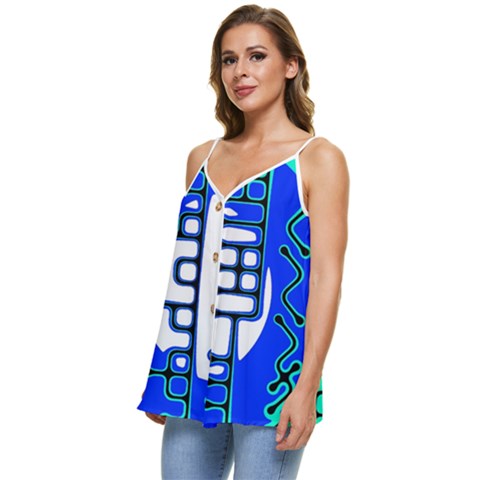 Casual Spaghetti Strap Chiffon Top 