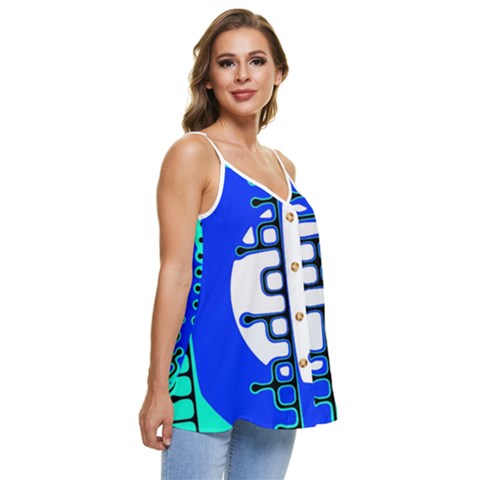 Casual Spaghetti Strap Chiffon Top 