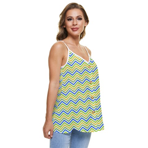 Casual Spaghetti Strap Chiffon Top 