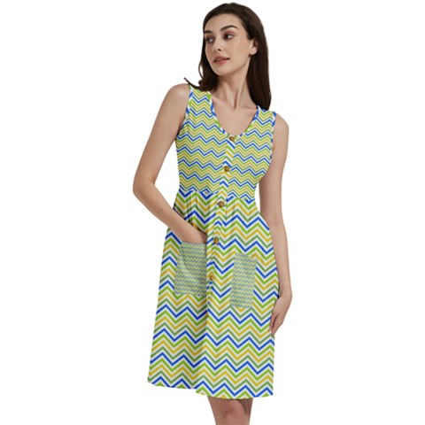 Sleeveless Dress With Pocket 