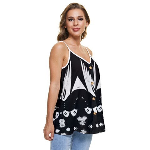 Casual Spaghetti Strap Chiffon Top 