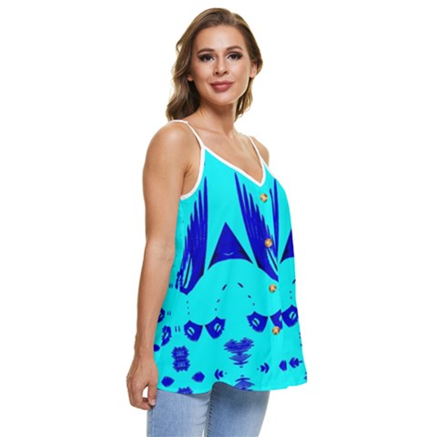 Casual Spaghetti Strap Chiffon Top 