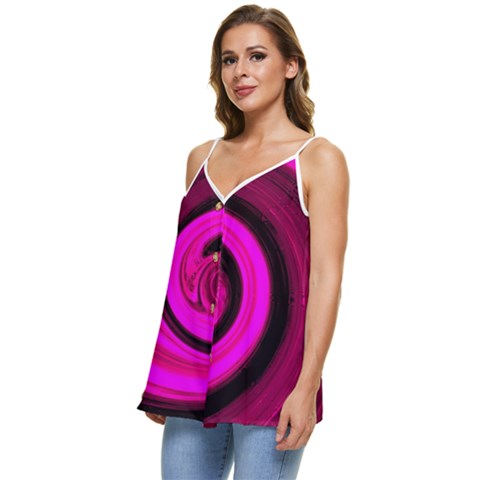 Casual Spaghetti Strap Chiffon Top 