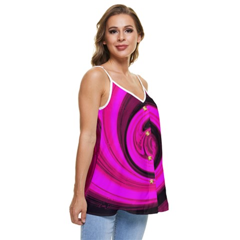 Casual Spaghetti Strap Chiffon Top 