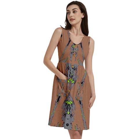 Sleeveless Dress With Pocket 