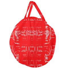 Giant Round Zipper Tote