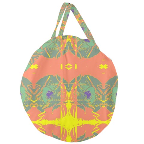 Giant Round Zipper Tote 