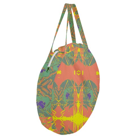 Giant Round Zipper Tote 