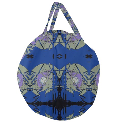 Giant Round Zipper Tote 