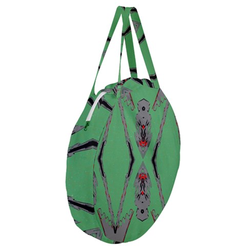 Giant Round Zipper Tote 