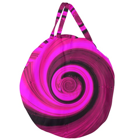 Giant Round Zipper Tote 