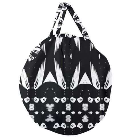 Giant Round Zipper Tote 