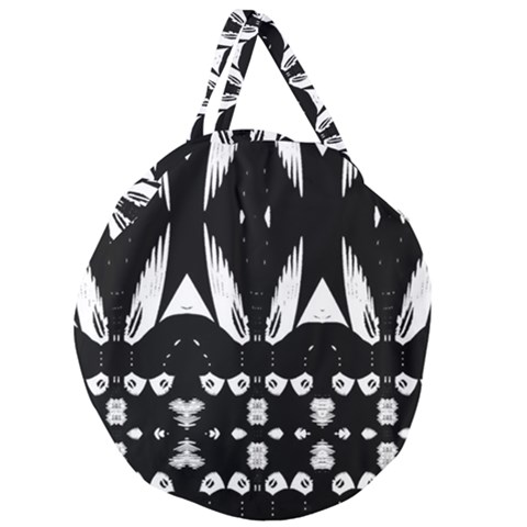 Giant Round Zipper Tote 