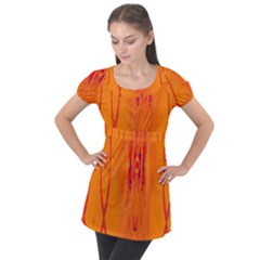 Puff Sleeve Tunic Top