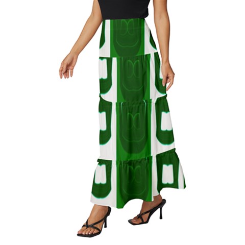 Tiered Ruffle Maxi Skirt 