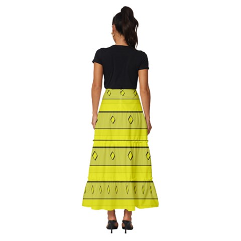 Tiered Ruffle Maxi Skirt 