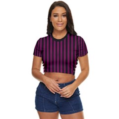 Itop3 - Side Button Cropped T-Shirt