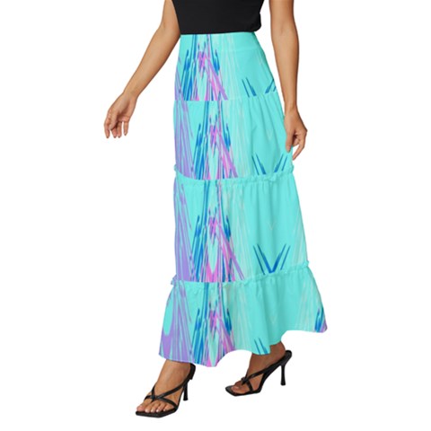 Tiered Ruffle Maxi Skirt 