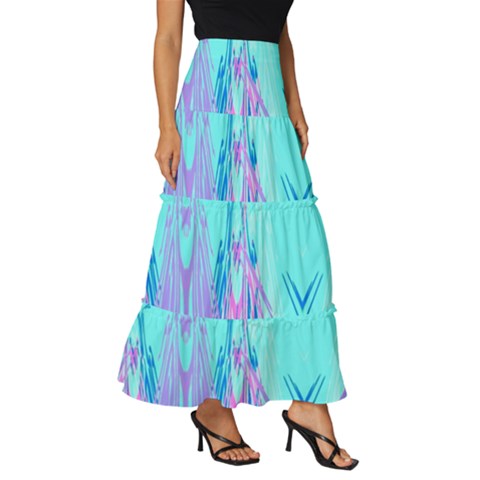 Tiered Ruffle Maxi Skirt 