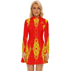 Dress 2023 - Long Sleeve Velour Longline Dress