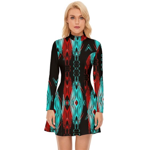 Long Sleeve Velour Longline Dress 