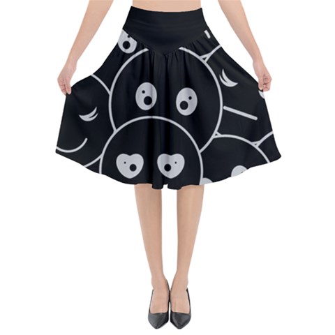 Flared Midi Skirt 