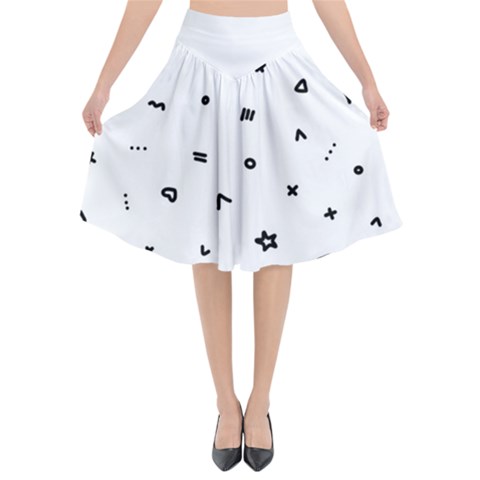 Flared Midi Skirt 