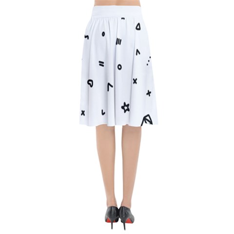 Flared Midi Skirt 