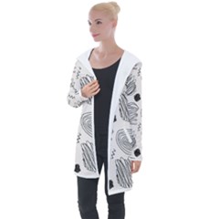 Bcoat4 - Longline Hooded Cardigan