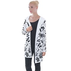 Bcoat5 - Longline Hooded Cardigan