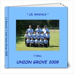 LIL Rascals t-ball book - 8x8 Photo Book (20 pages)